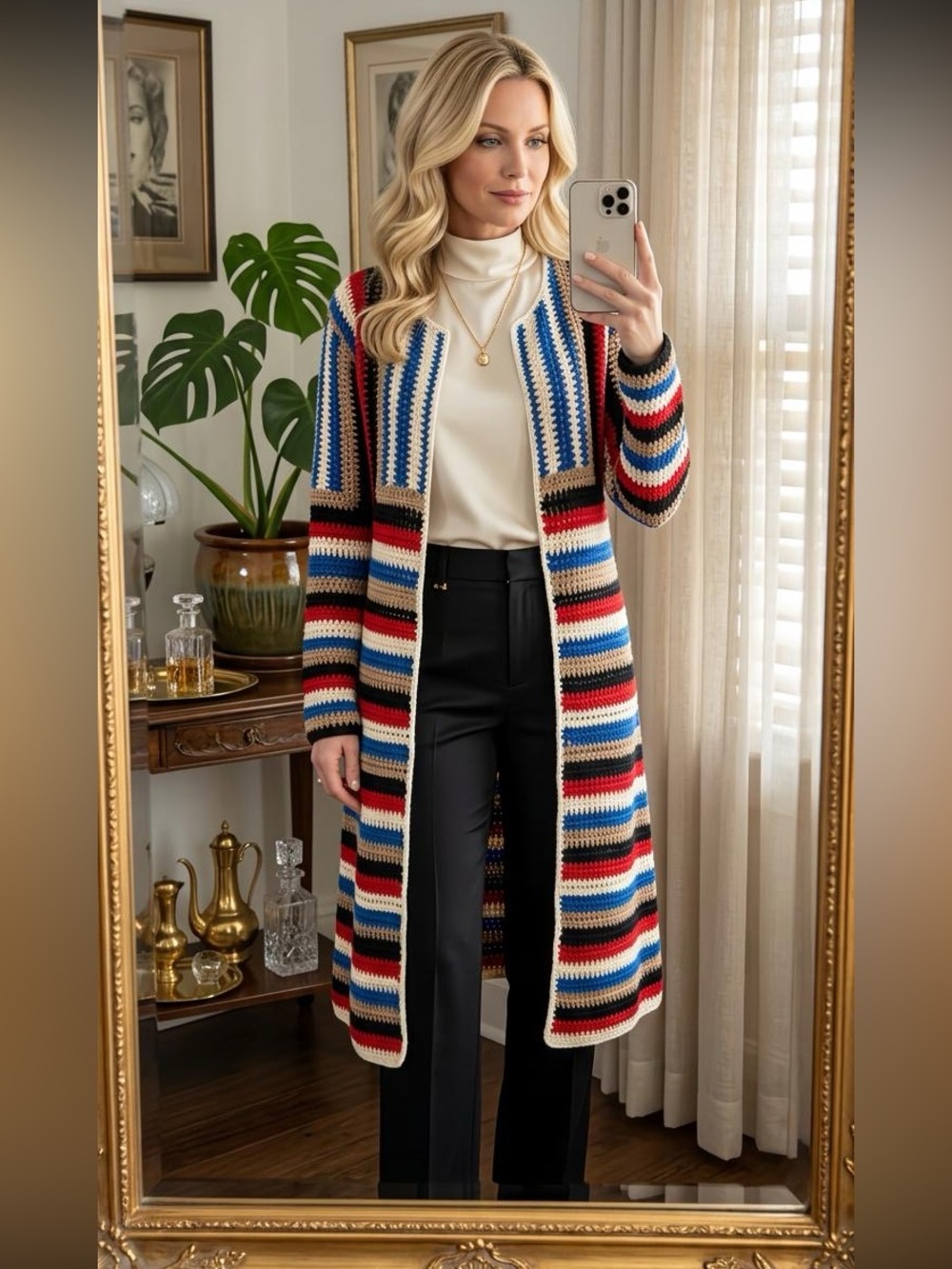 Anthropologie • HAPPY SHEEP• long cardigan• msrp $399 NWT